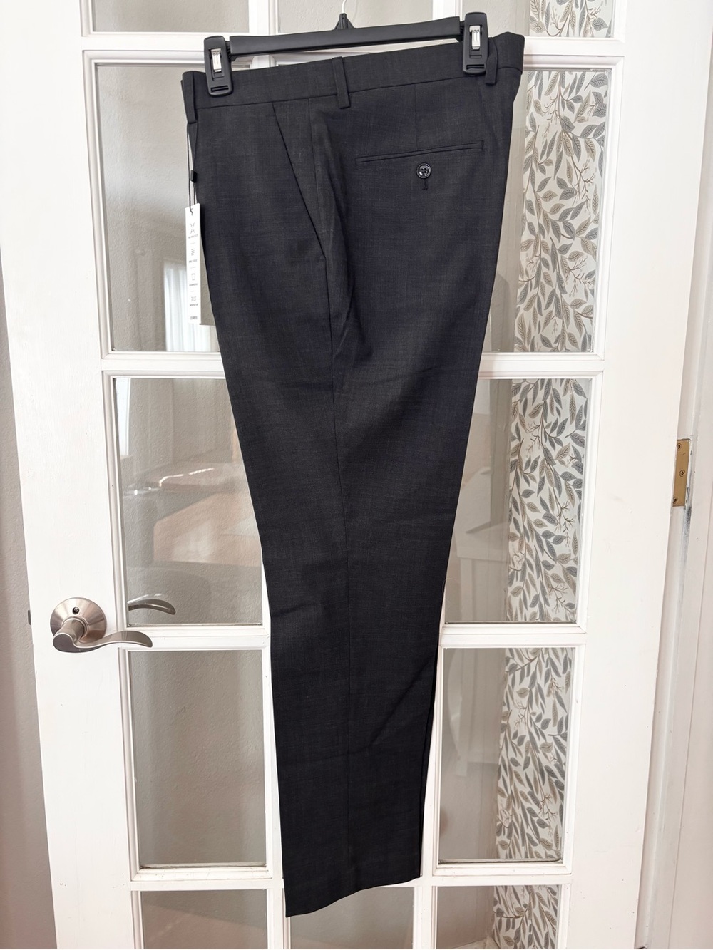 EXPRESS Slim Wool-Blend Modern Tech Suit Pant Charcoal 32 x 32 NWT